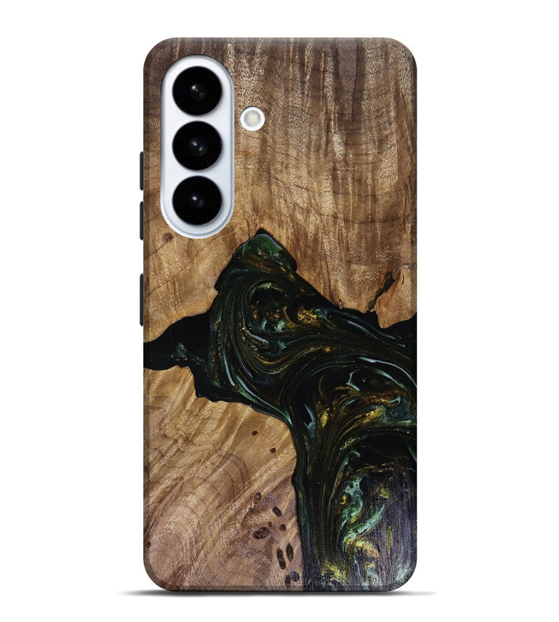 Galaxy S26 Plus Wood Live Edge Phone Case - Aydan (Green, 817926)