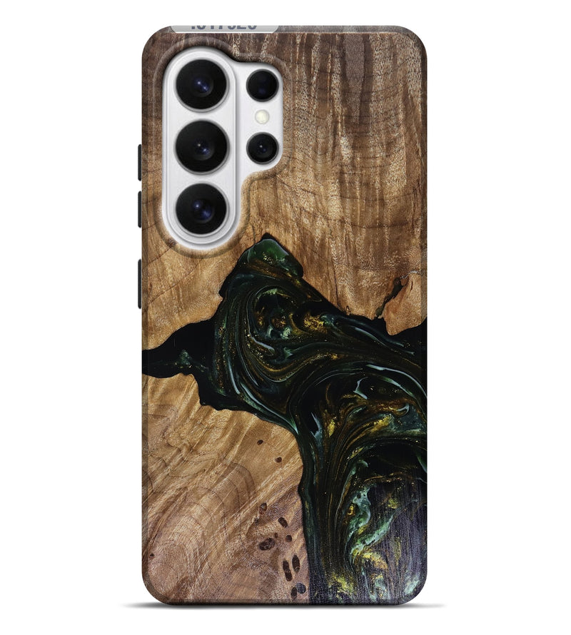 Galaxy S26 Ultra Wood Live Edge Phone Case - Aydan (Green, 817926)