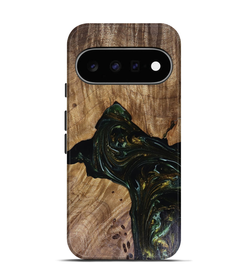 Pixel 11 Wood Live Edge Phone Case - Aydan (Green, 817926)