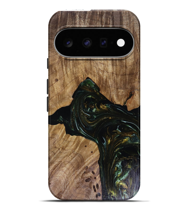 Pixel 11 Pro XL Wood Live Edge Phone Case - Aydan (Green, 817926)