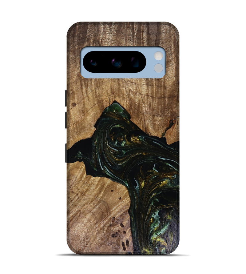 Pixel 8 Pro Wood Live Edge Phone Case - Aydan (Green, 817926)