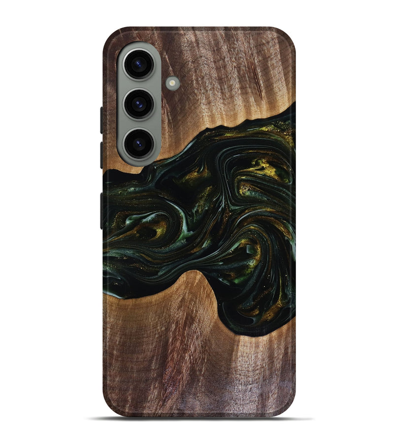 Galaxy S24 Plus Wood Live Edge Phone Case - Rashad (Green, 817927)