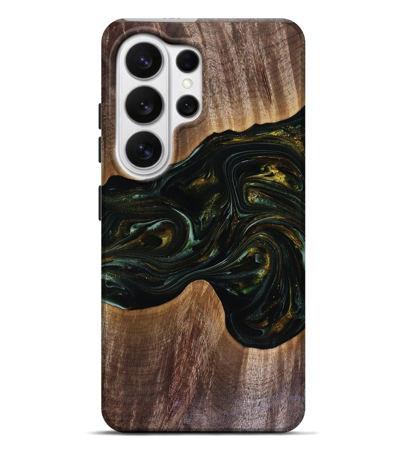 Galaxy S26 Ultra Wood Live Edge Phone Case - Rashad (Green, 817927)