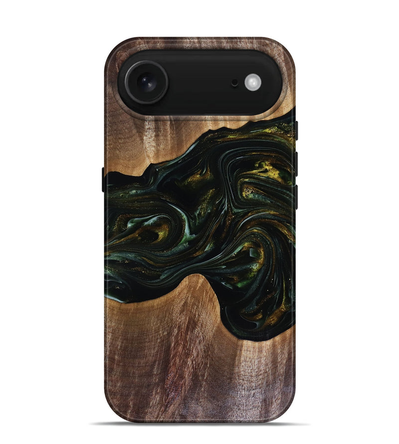 iPhone 17 Air Wood Live Edge Phone Case - Rashad (Green, 817927)