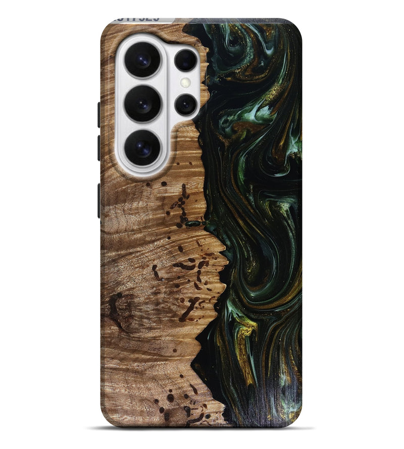 Galaxy S26 Ultra Wood Live Edge Phone Case - Grayson (Green, 817929)