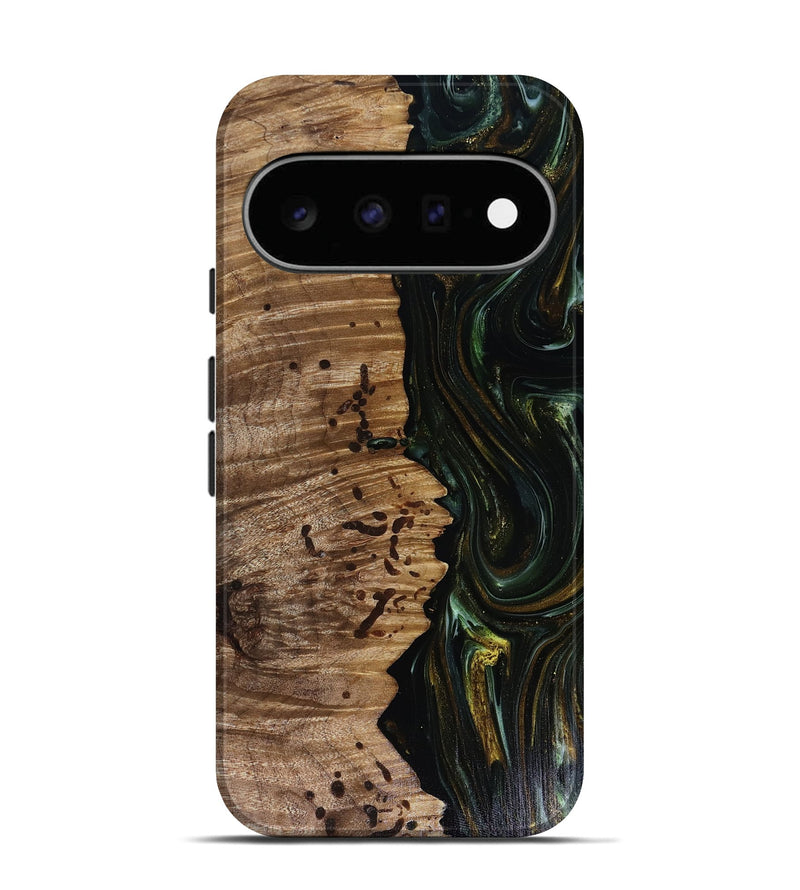 Pixel 11 Wood Live Edge Phone Case - Grayson (Green, 817929)