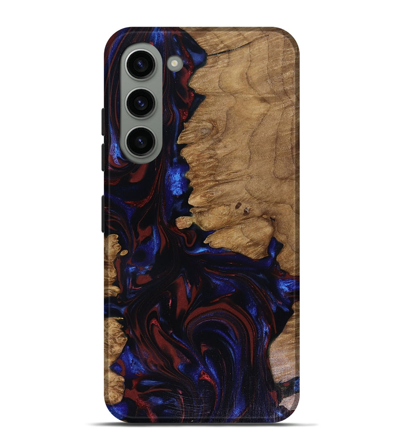 Galaxy S23 Plus Wood Live Edge Phone Case - Peyton (Red, 817940)