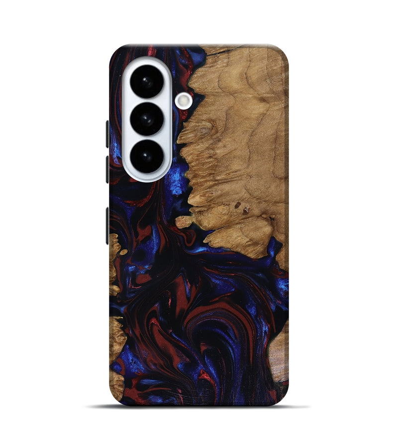 Galaxy S26 Wood Live Edge Phone Case - Peyton (Red, 817940)
