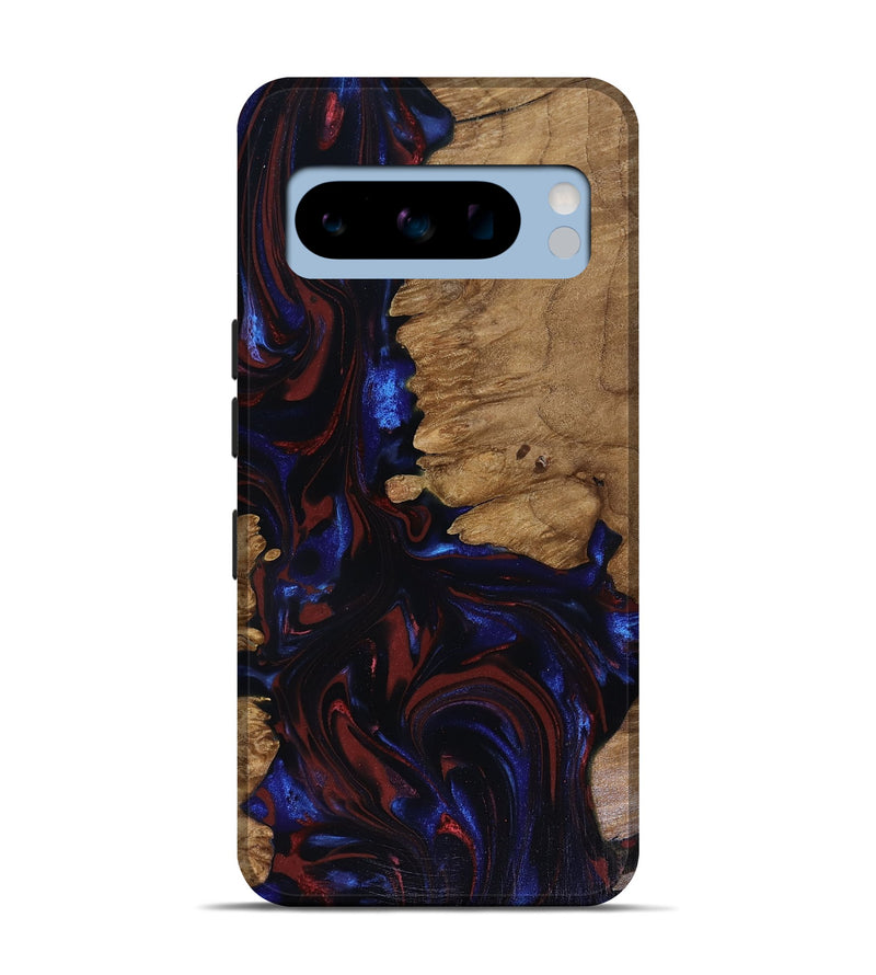 Pixel 8 Pro Wood Live Edge Phone Case - Peyton (Red, 817940)