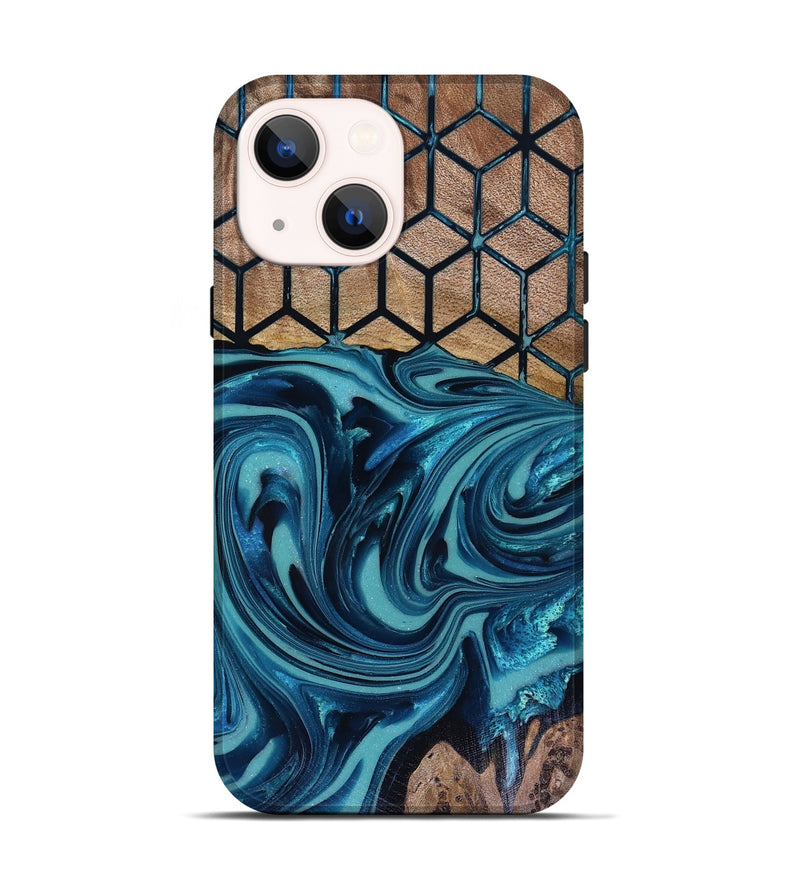 iPhone 14 Wood Live Edge Phone Case - Matheo (Pattern, 817942)
