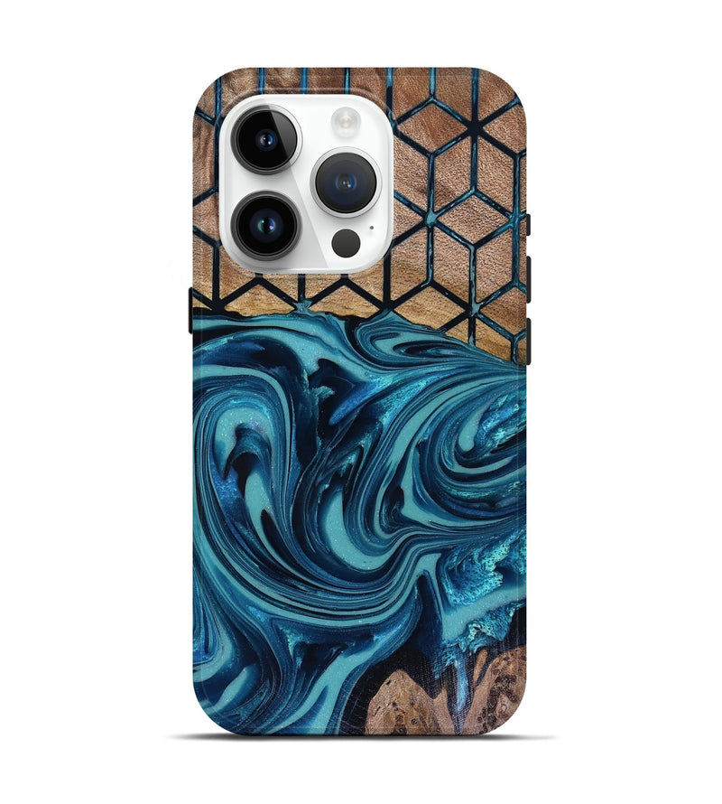iPhone 15 Pro Wood Live Edge Phone Case - Matheo (Pattern, 817942)