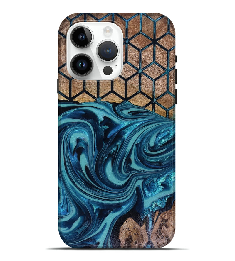 iPhone 15 Pro Max Wood Live Edge Phone Case - Matheo (Pattern, 817942)
