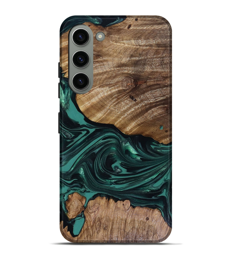 Galaxy S23 Plus Wood Live Edge Phone Case - Jena (Green, 817944)