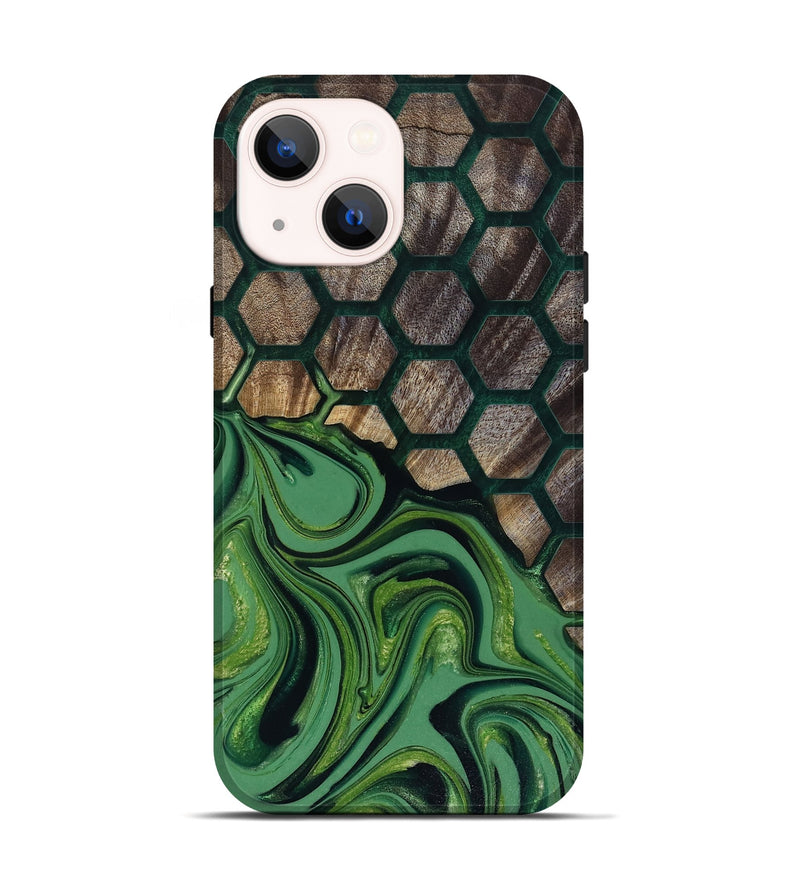 iPhone 14 Wood Live Edge Phone Case - Malvina (Pattern, 817945)