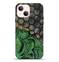 iPhone 14 Plus Wood Live Edge Phone Case - Malvina (Pattern, 817945)