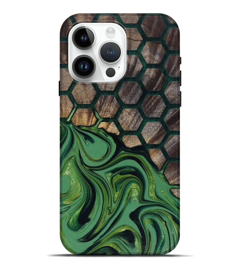 iPhone 15 Pro Max Wood Live Edge Phone Case - Malvina (Pattern, 817945)