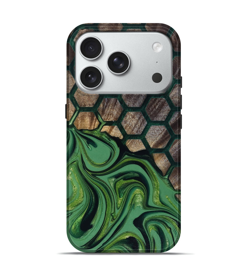 iPhone 18 Pro Wood Live Edge Phone Case - Malvina (Pattern, 817945)