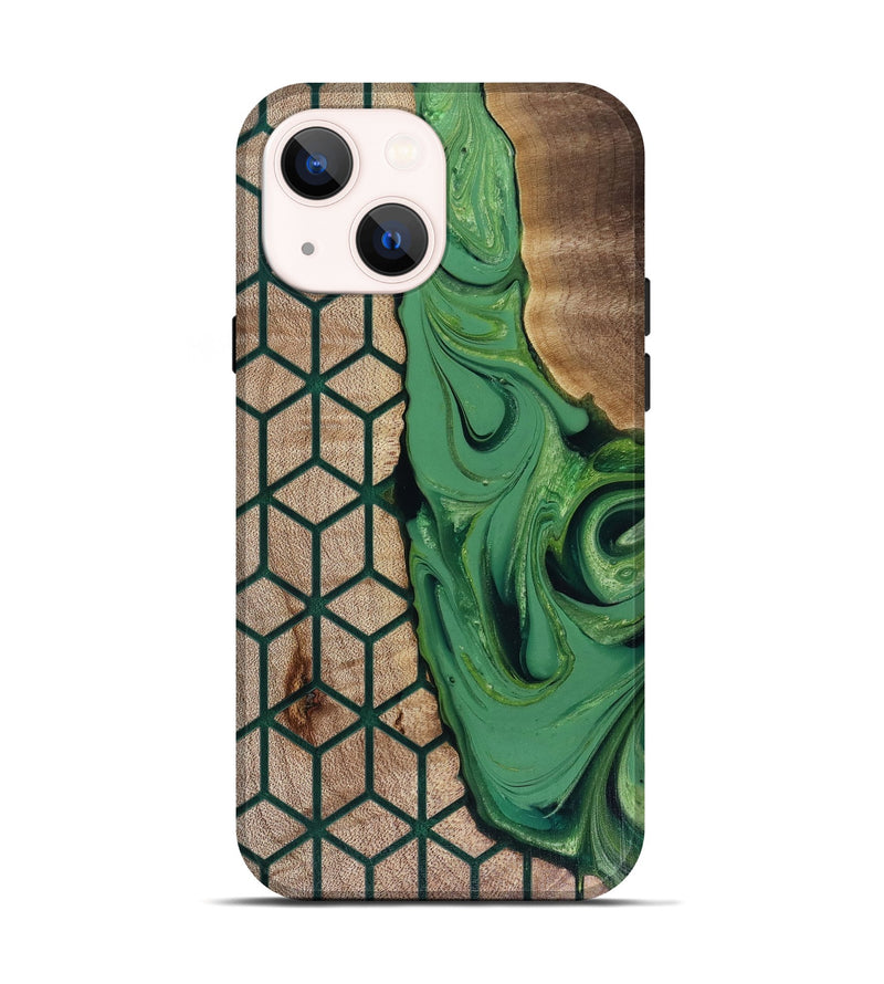 iPhone 14 Wood Live Edge Phone Case - Hailee (Pattern, 817946)