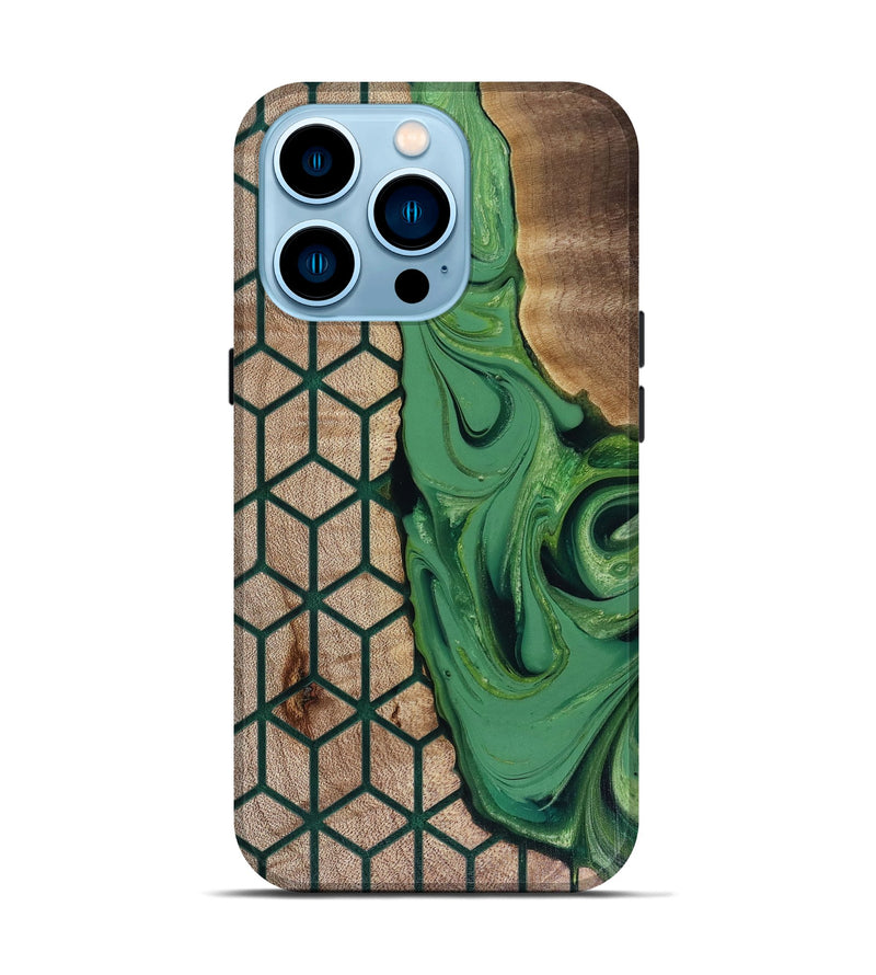 iPhone 14 Pro Wood Live Edge Phone Case - Hailee (Pattern, 817946)