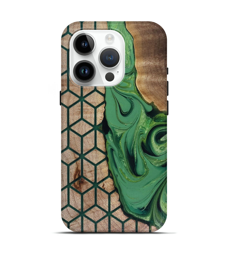 iPhone 15 Pro Wood Live Edge Phone Case - Hailee (Pattern, 817946)