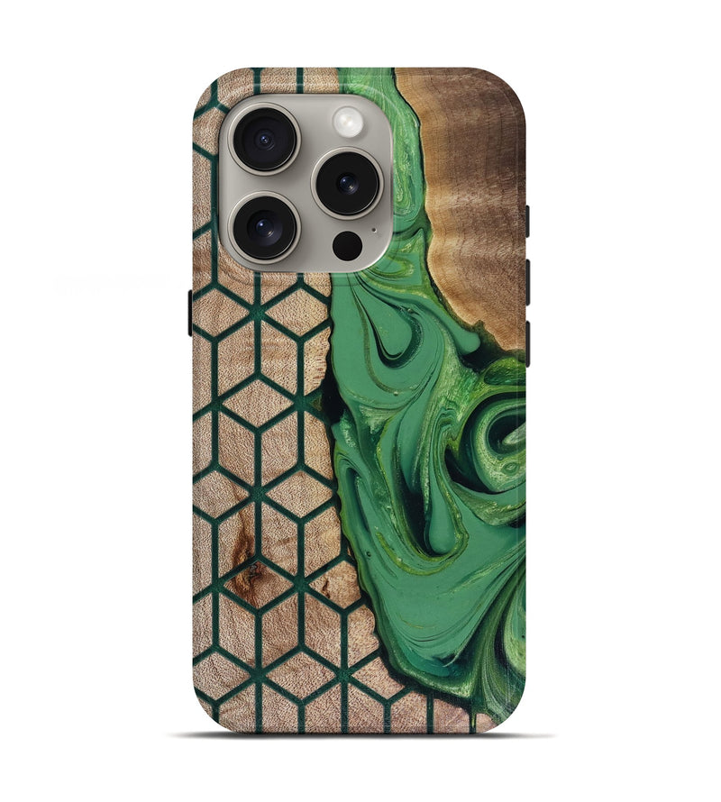 iPhone 16 Pro Wood Live Edge Phone Case - Hailee (Pattern, 817946)