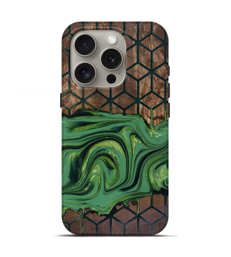 iPhone 16 Pro Wood Live Edge Phone Case - Karri (Pattern, 817948)