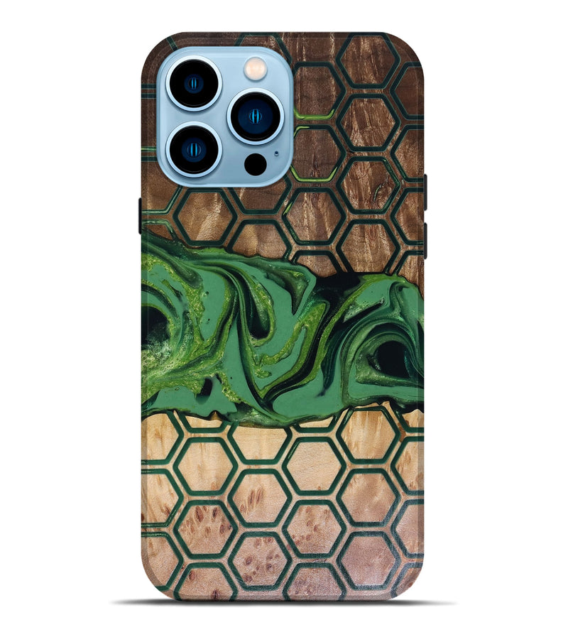 iPhone 14 Pro Max Wood Live Edge Phone Case - Warren (Pattern, 817949)