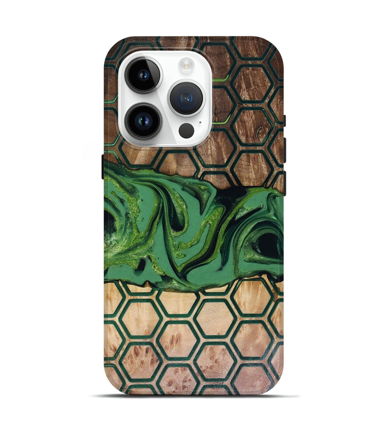 iPhone 15 Pro Wood Live Edge Phone Case - Warren (Pattern, 817949)