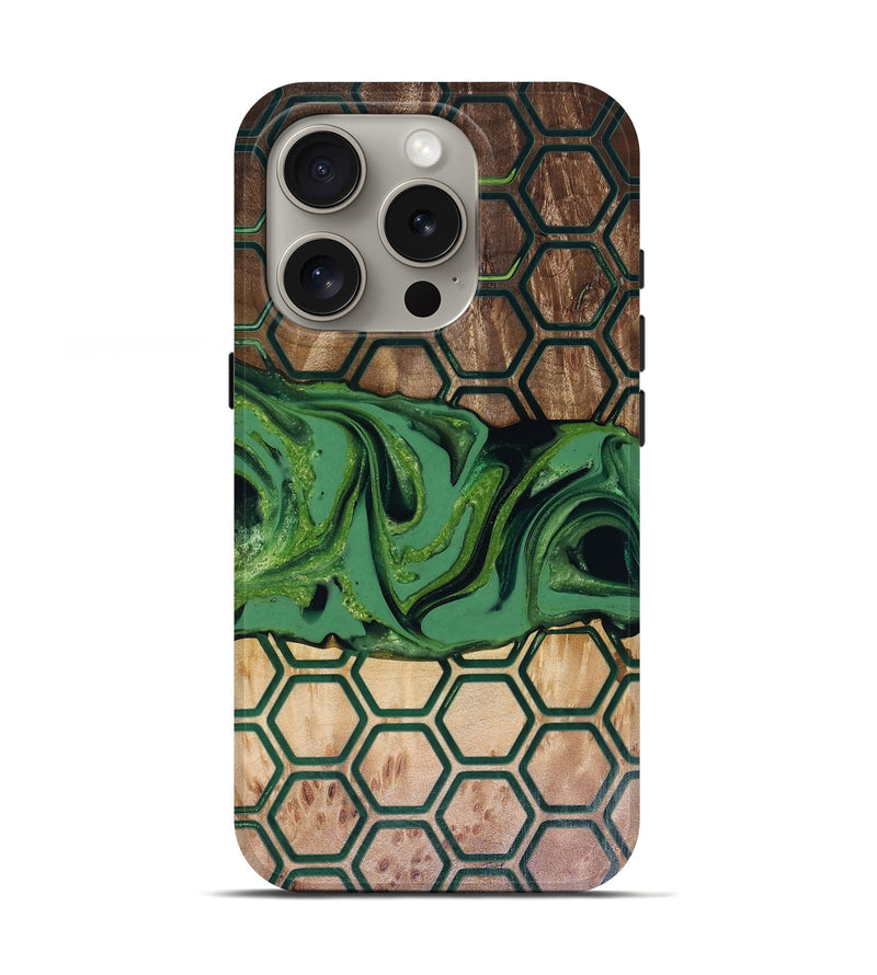 iPhone 16 Pro Wood Live Edge Phone Case - Warren (Pattern, 817949)