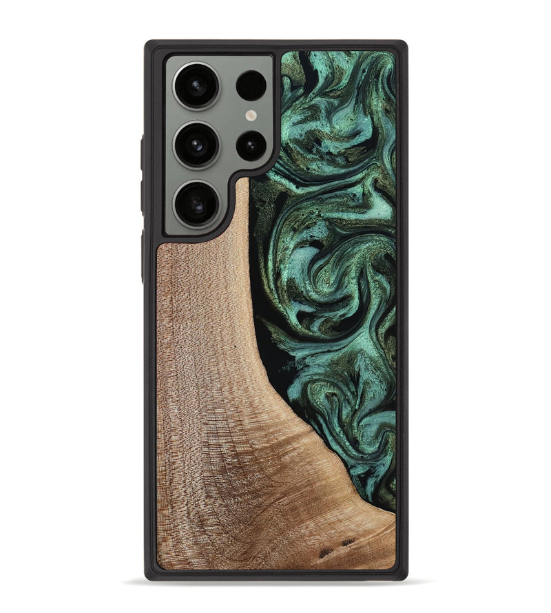 Galaxy S23 Ultra Wood Phone Case - Violeta (Green, 817961)