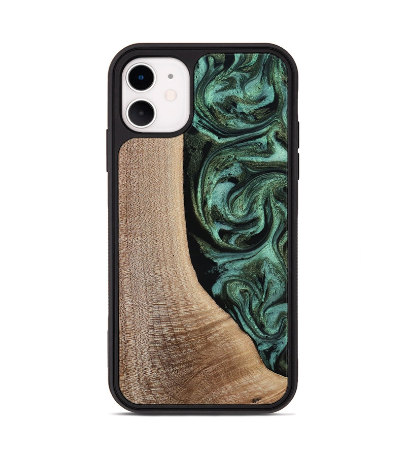 iPhone 11 Wood Phone Case - Violeta (Green, 817961)