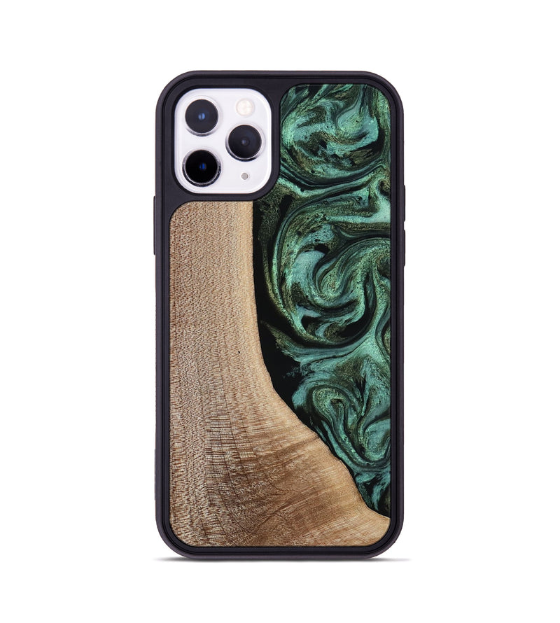 iPhone 11 Pro Wood Phone Case - Violeta (Green, 817961)