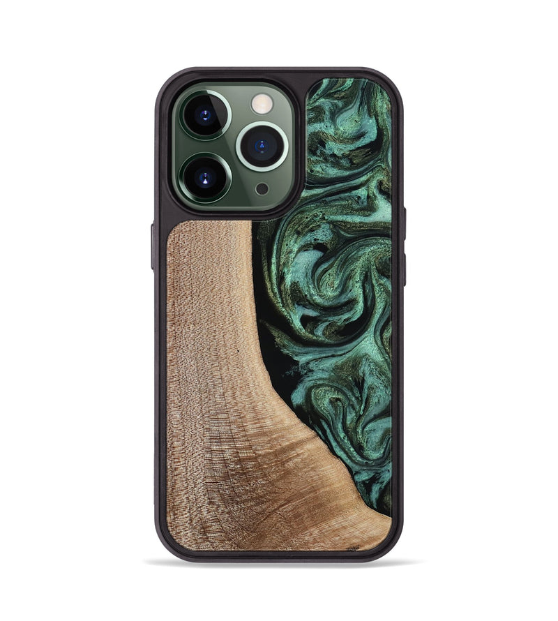 iPhone 13 Pro Wood Phone Case - Violeta (Green, 817961)