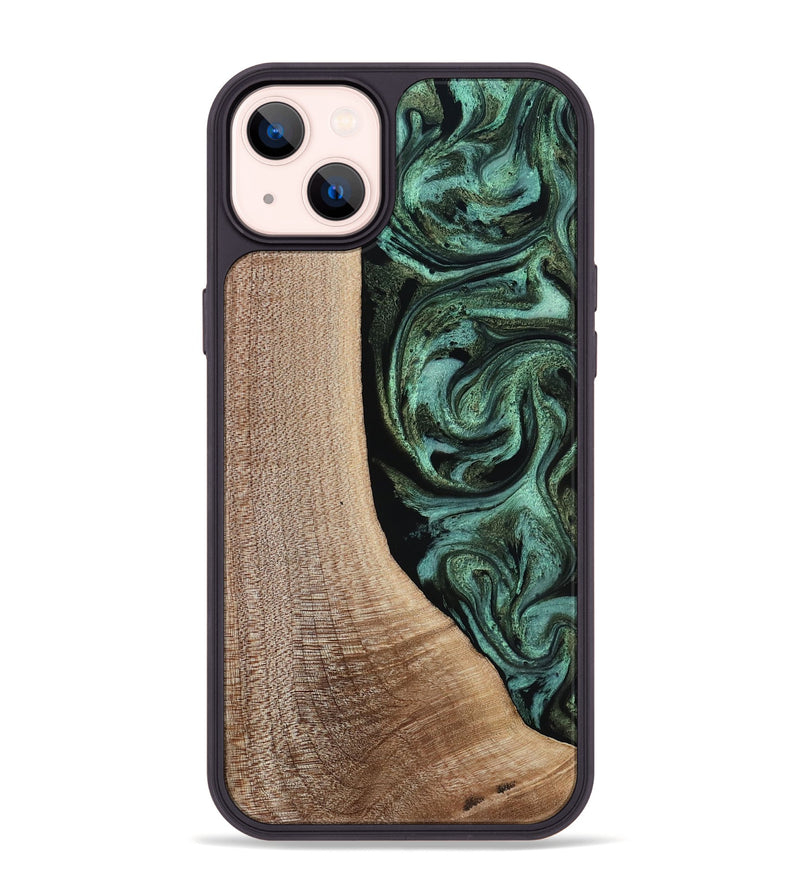 iPhone 14 Plus Wood Phone Case - Violeta (Green, 817961)