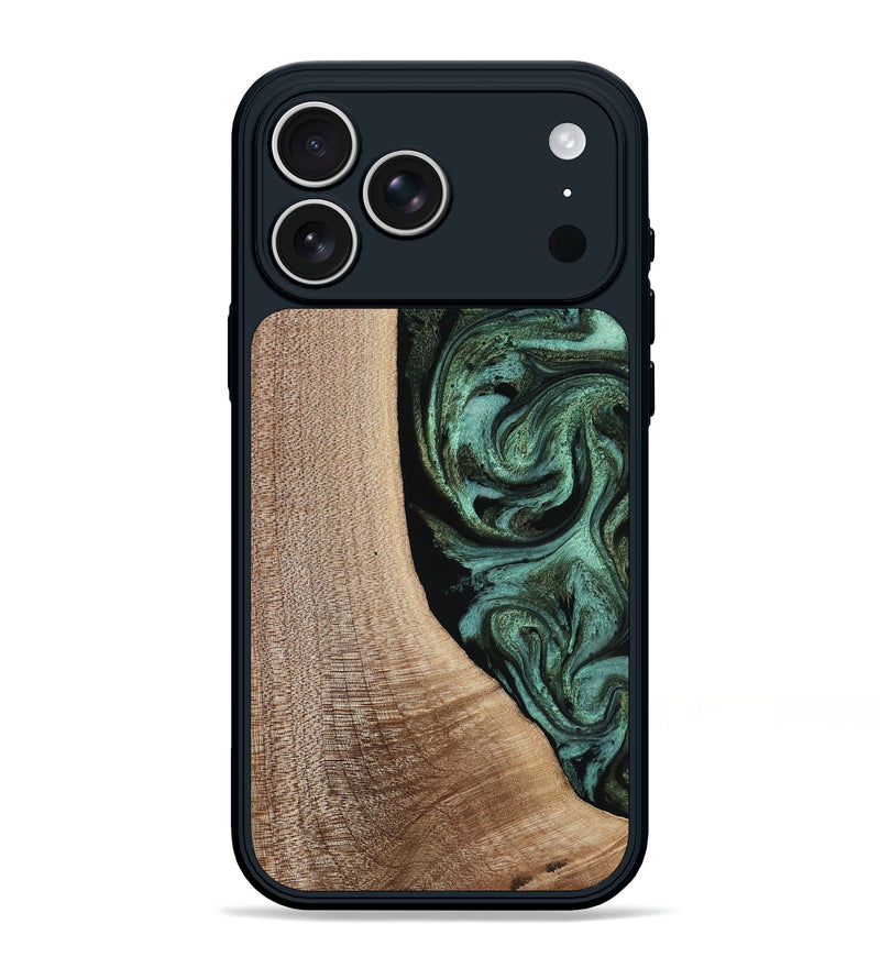 iPhone 17 Pro Max Wood Phone Case - Violeta (Green, 817961)