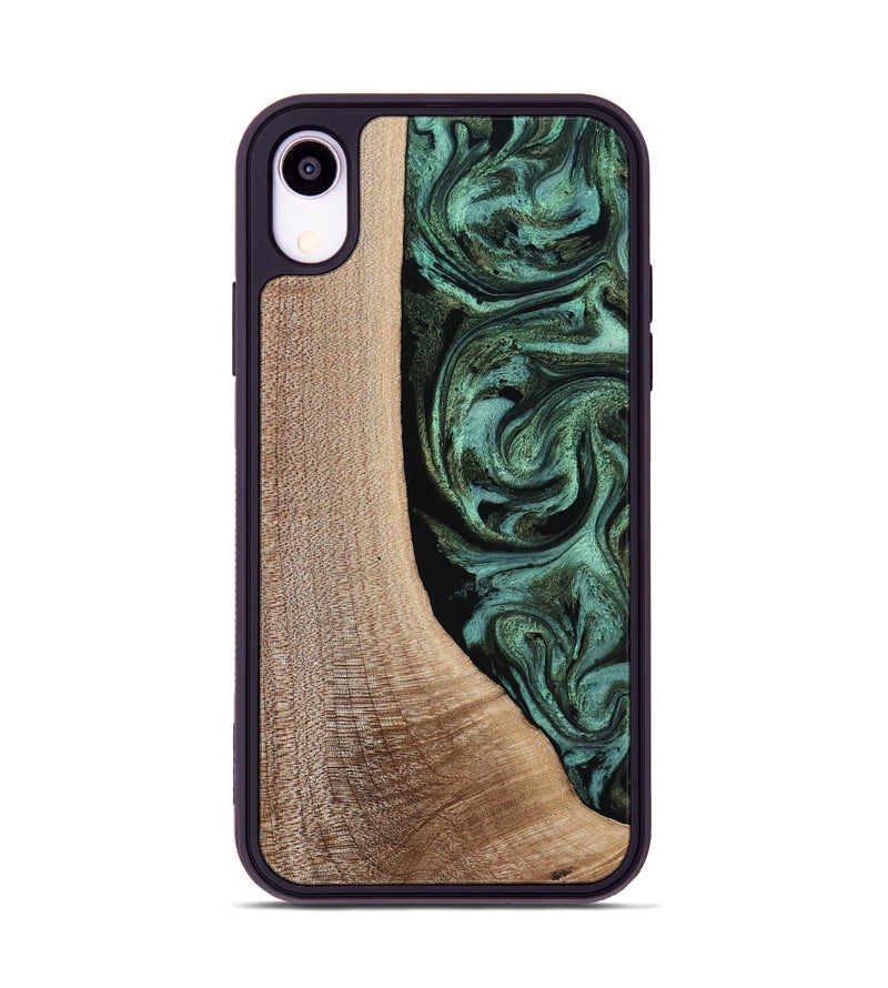 iPhone Xr Wood Phone Case - Violeta (Green, 817961)