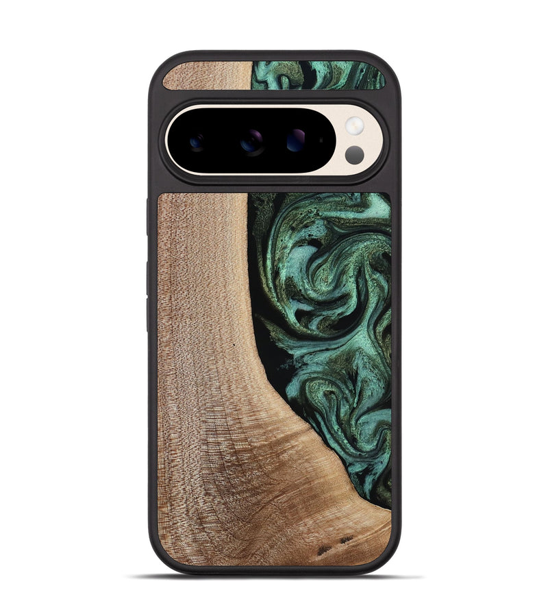 Pixel 10 Wood Phone Case - Violeta (Green, 817961)