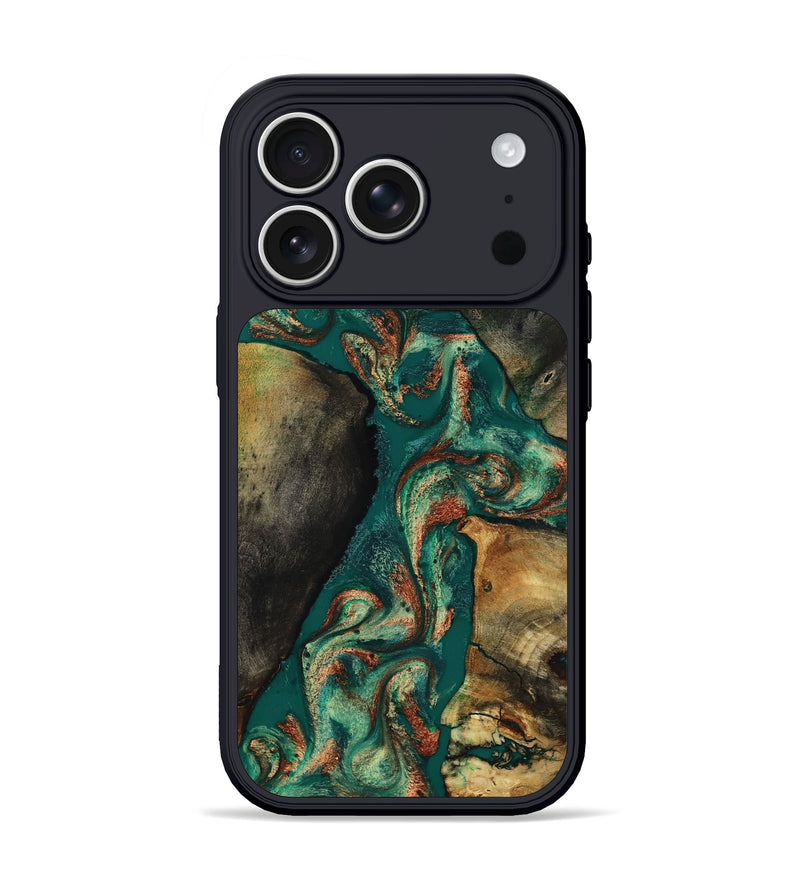 iPhone 17 Pro Wood Phone Case - Wren (Green, 817965)