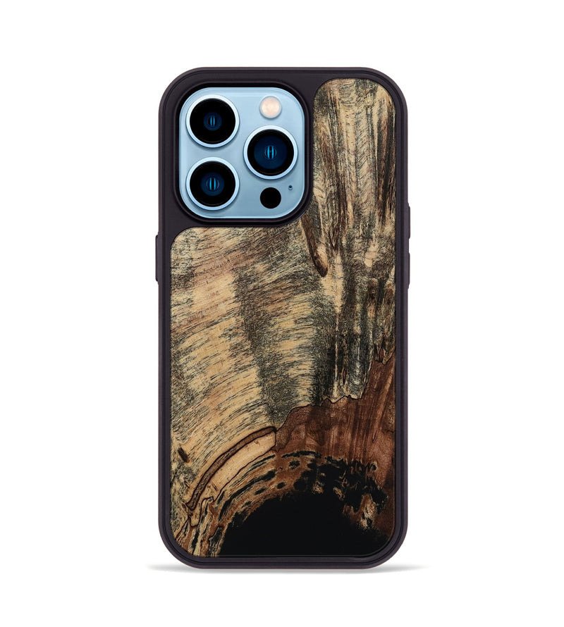 iPhone 14 Pro Wood Phone Case - Bear (Wood Burl, 817969)