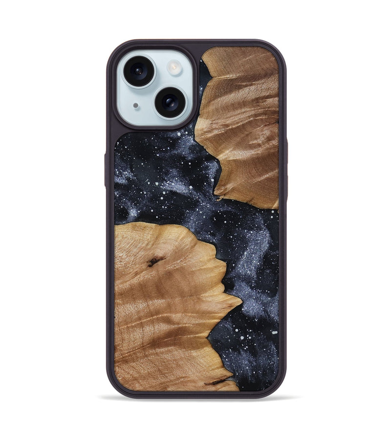 iPhone 15 Wood Phone Case - Saanvi (Cosmos, 817977)