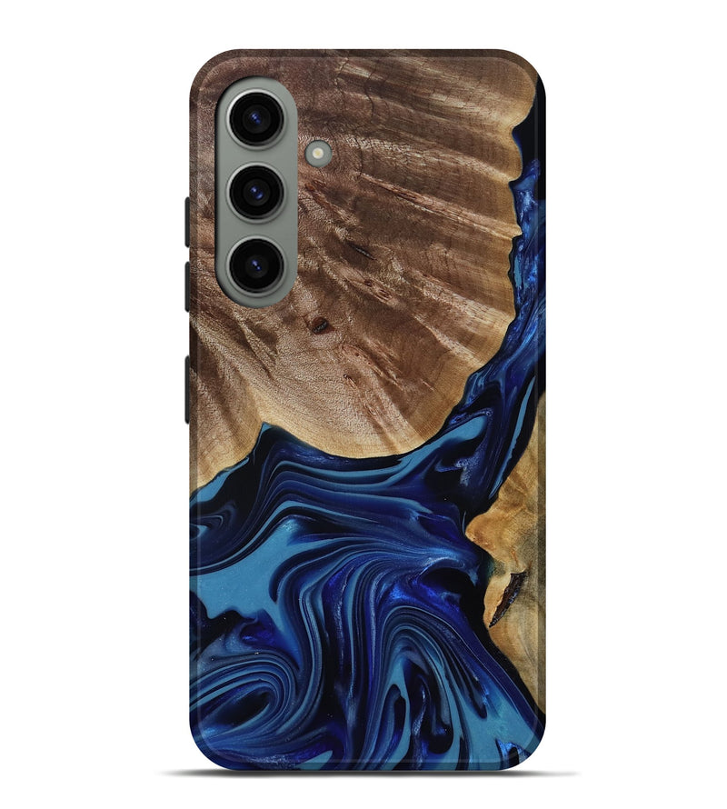 Galaxy S24 Plus Wood Live Edge Phone Case - Melvina (Blue, 818001)