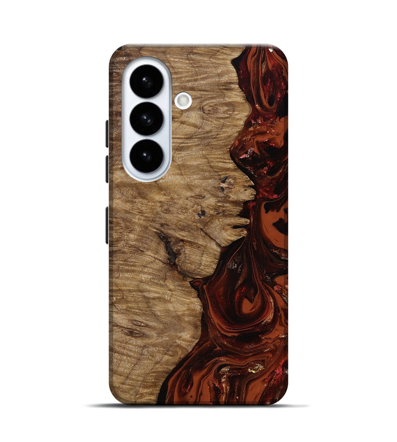 Galaxy S26 Wood Live Edge Phone Case - Yandel (Red, 818002)