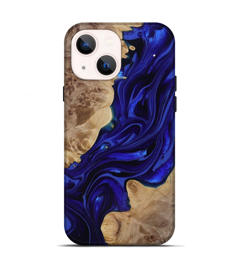 iPhone 13 Wood Live Edge Phone Case - Ernst (Purple, 818004)