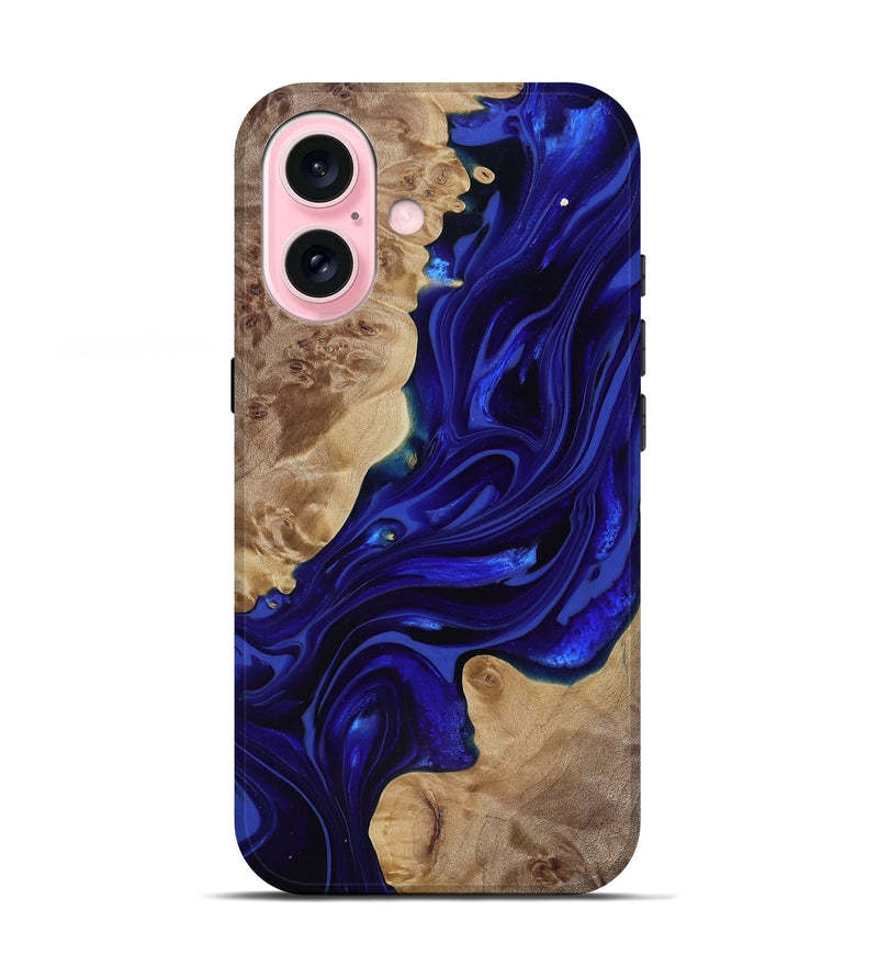 iPhone 17 Wood Live Edge Phone Case - Ernst (Purple, 818004)