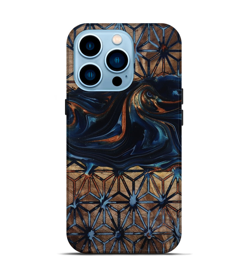 iPhone 14 Pro Wood Live Edge Phone Case - Elliot (Pattern, 818008)