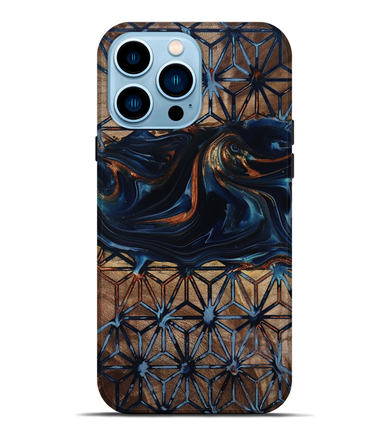 iPhone 14 Pro Max Wood Live Edge Phone Case - Elliot (Pattern, 818008)