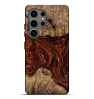 Galaxy S25 Ultra Wood Live Edge Phone Case - Dequan (Red, 818009)