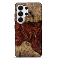 Galaxy S26 Ultra Wood Live Edge Phone Case - Dequan (Red, 818009)