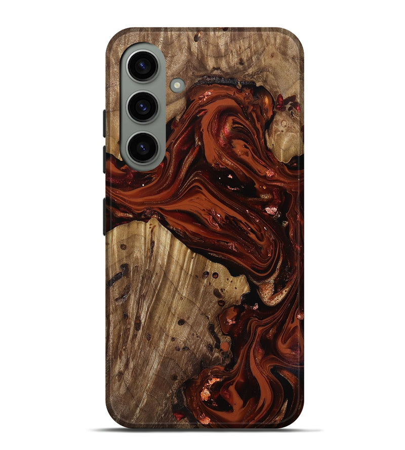 Galaxy S24 Plus Wood Live Edge Phone Case - Manuela (Red, 818010)