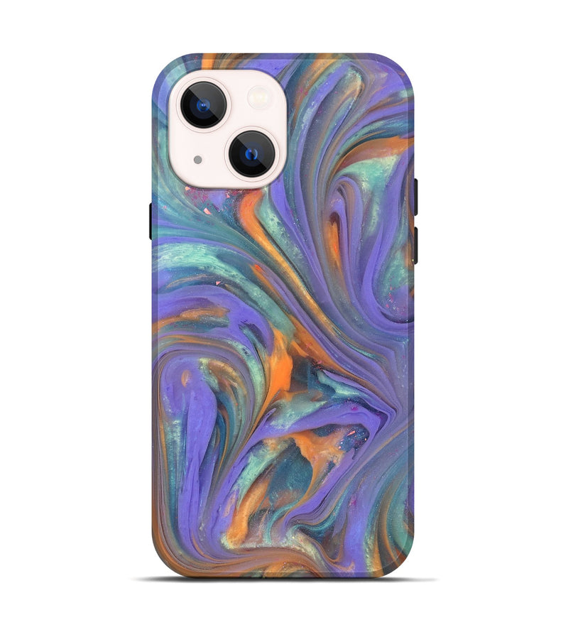 iPhone 14 ResinArt Live Edge Phone Case - Brendan (Purple, 818011)